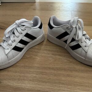Adidas Classic White and Black Shoes